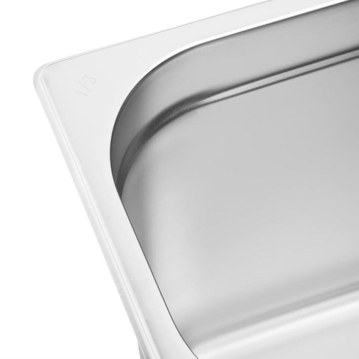 Vogue Stainless Steel 1/3 Gastronorm Tray 200mm Vogue