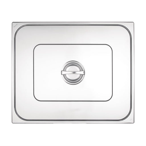 Vogue Stainless Steel 2/1 Gastronorm Lid Vogue