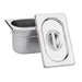Vogue Stainless Steel 1/4 Gastronorm Lid Vogue