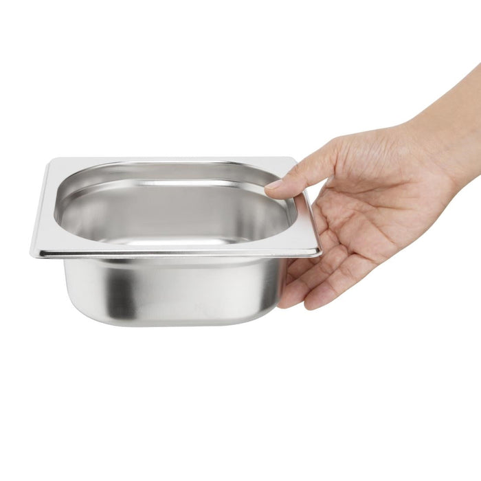 Vogue Stainless Steel 1/6 Gastronorm Tray 65mm Vogue