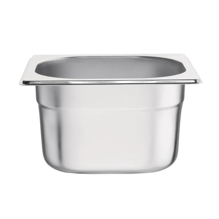 Vogue Stainless Steel 1/6 Gastronorm Tray 100mm Vogue