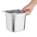 Vogue Stainless Steel 1/6 Gastronorm Tray 150mm Vogue