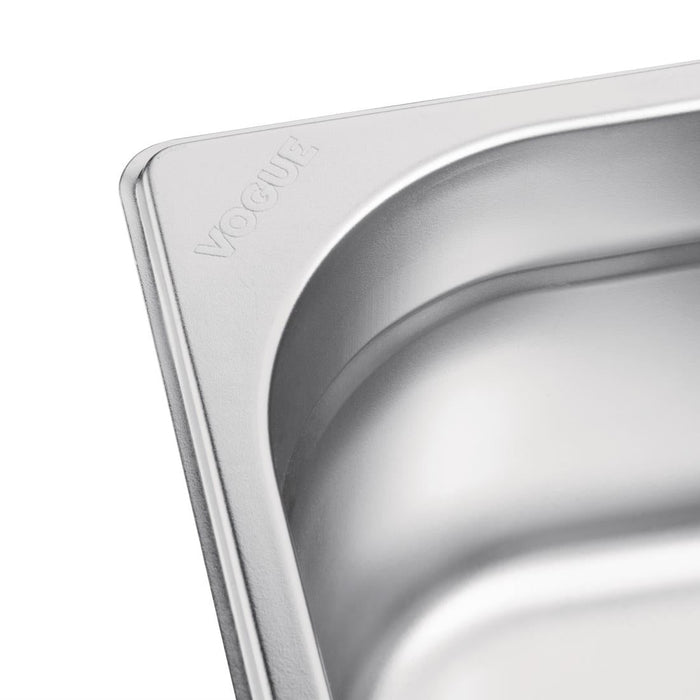 Vogue Stainless Steel 1/6 Gastronorm Tray 150mm Vogue