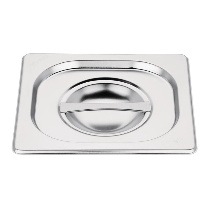 GN 1/6. Sixth Size. Compatible with all Vogue 1/6 sized gastronorm Trays.