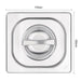 Vogue Stainless Steel 1/6 Gastronorm Lid Vogue
