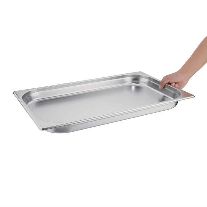 Vogue Stainless Steel 1/1 Gastronorm Tray 40mm Vogue