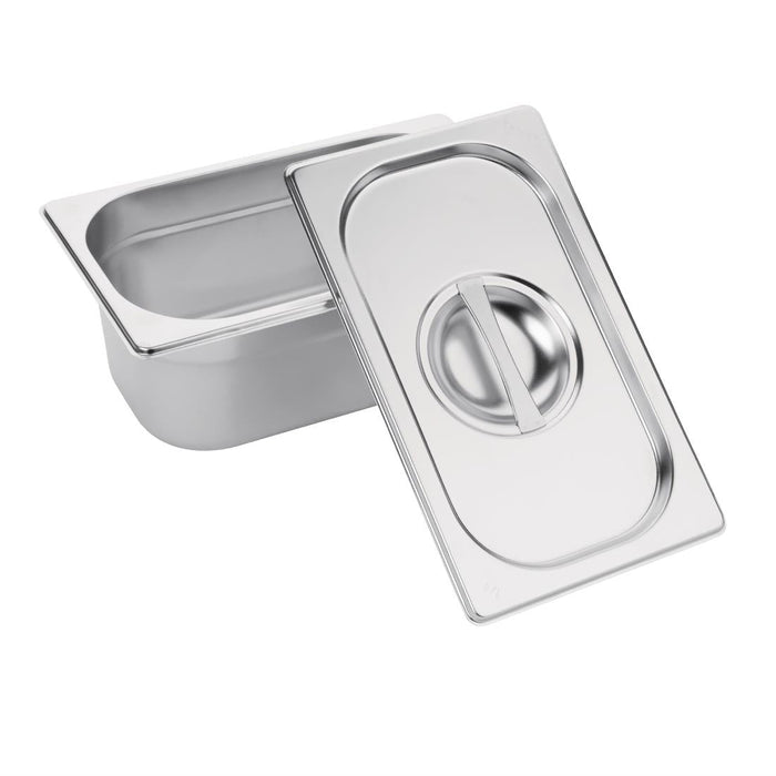 Vogue Stainless Steel 1/9 Gastronorm Lid Vogue