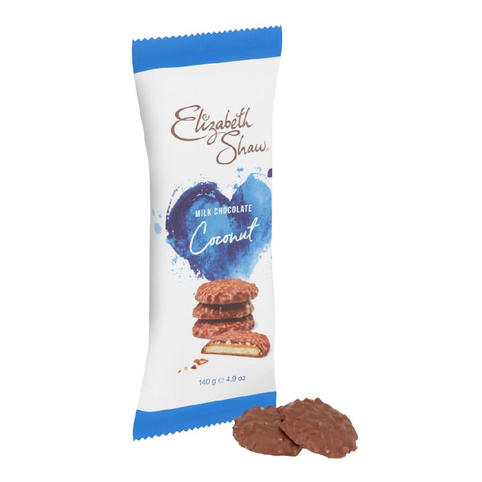 Elizabeth Shaw Milk Chocolate Coconut Biscuits 140g (10 Packs) Elizabeth Shaw