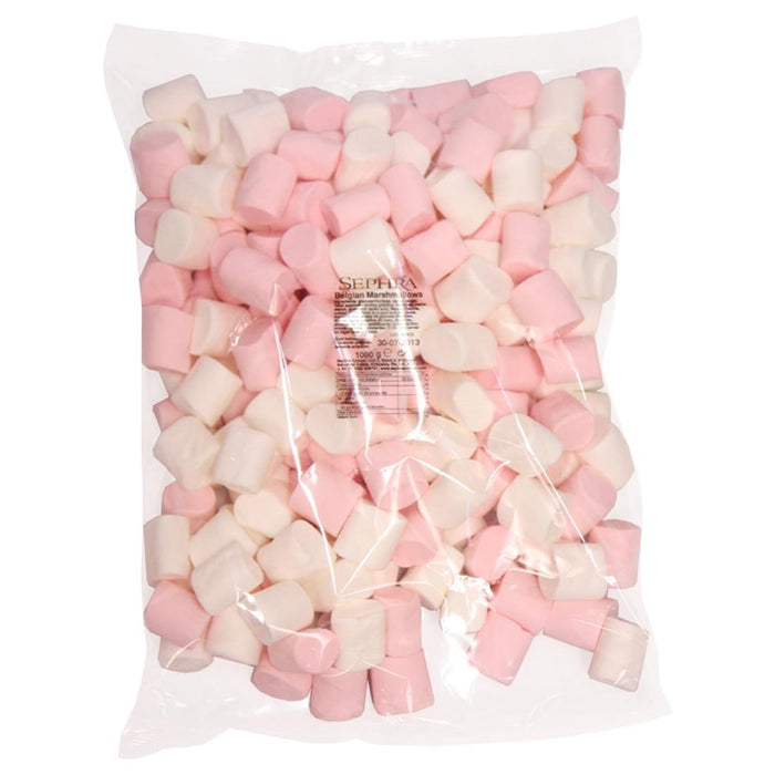Pink & White Marshmallows 1kg - Halal