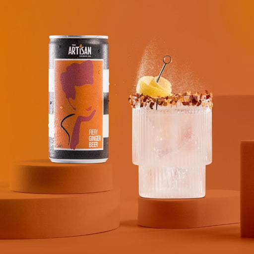 Artisan Drinks Fiery Ginger Beer Cans 200ml (24 Pack) The Artisan Drinks Co