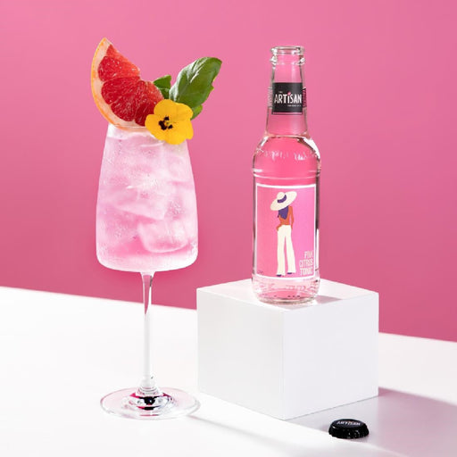Artisan Drinks Pink Citrus Tonic Bottles 200ml (24 pack) The Artisan Drinks Co