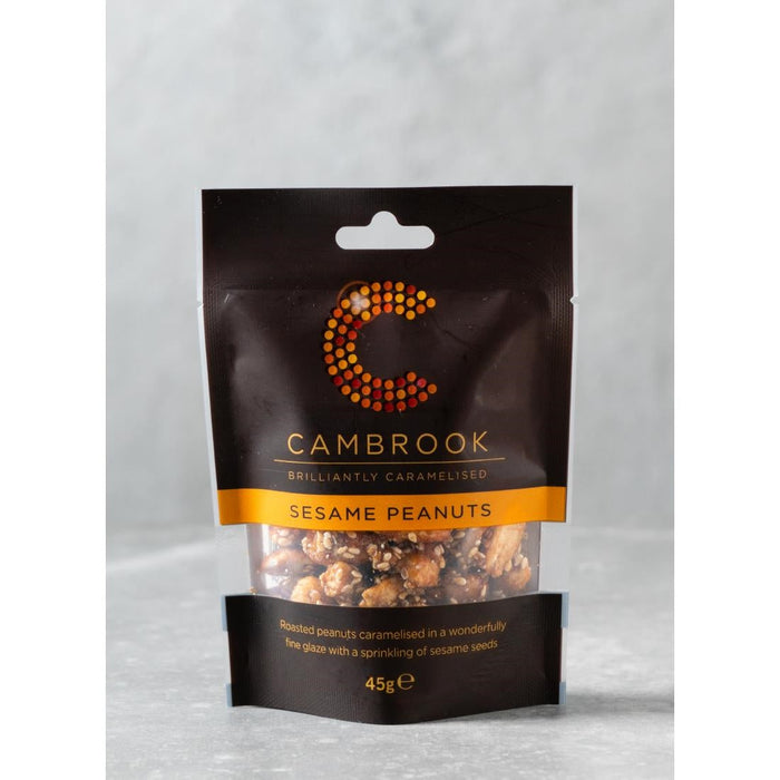 Cambrook Caramelised Sesame Peanuts Snack Pack 45g (12 Pack) Cambrook