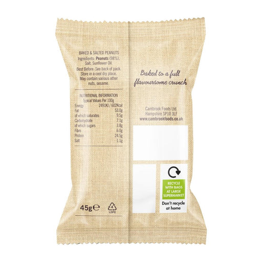 Cambrook Baked Salted Peanuts Snack Pack 45g (24 Pack) Cambrook