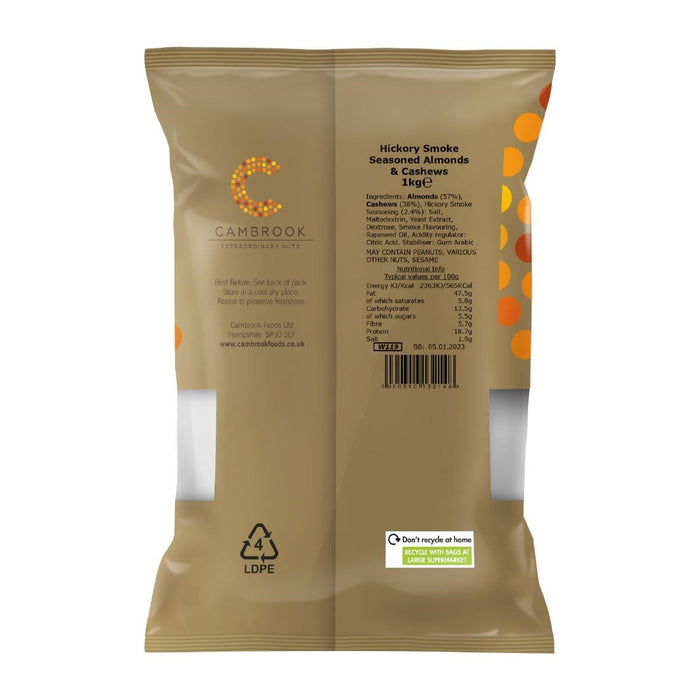 Cambrook Smoked Almond & Smoked Cashew Mix Bulk Pack 1kg Cambrook