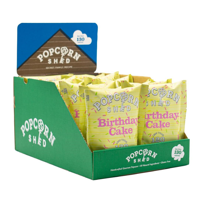 Popcorn Shed Birthday Cake Popcorn Snack Pack 24g (16 Pack) Popcorn Shed