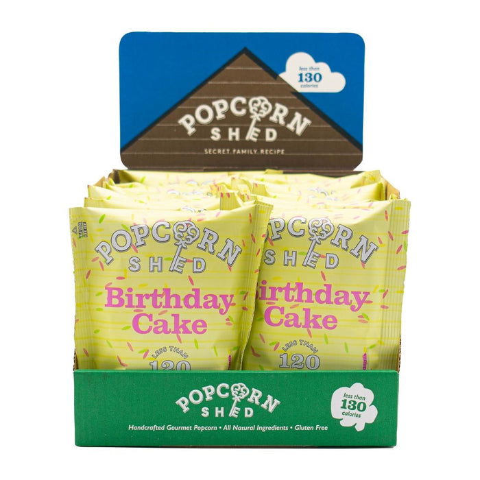 Popcorn Shed Birthday Cake Popcorn Snack Pack 24g (16 Pack) Popcorn Shed