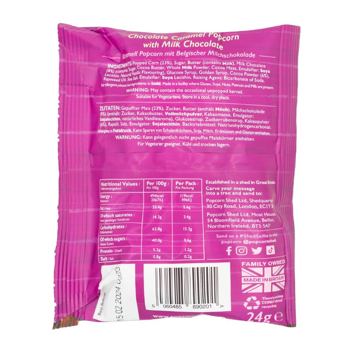 Popcorn Shed Pop N Choc Popcorn Snack Pack 24g (16 Pack) Popcorn Shed