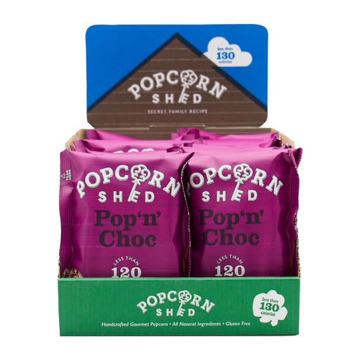 Popcorn Shed Pop N Choc Popcorn Snack Pack 24g (16 Pack) Popcorn Shed