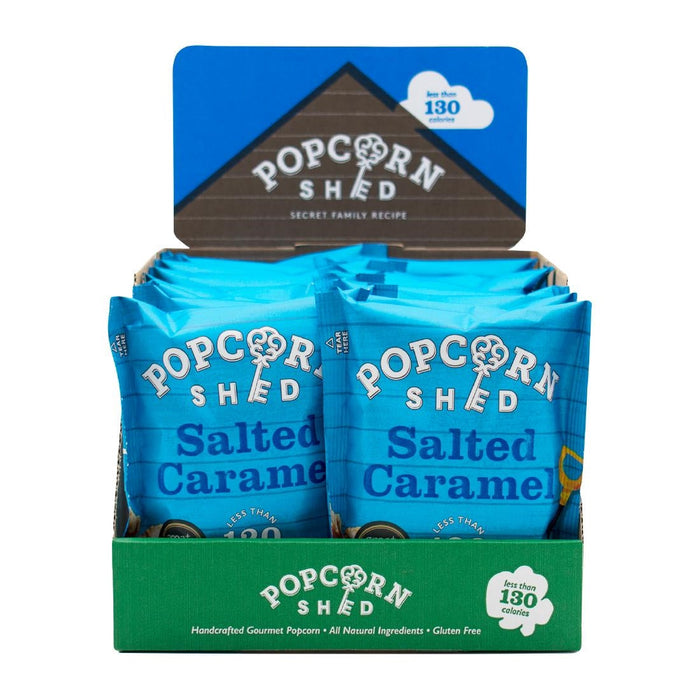 Popcorn Shed Salted Caramel Popcorn Snack Pack 24g (16 Pack) Popcorn Shed