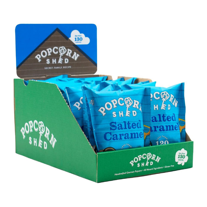 Popcorn Shed Salted Caramel Popcorn Snack Pack 24g (16 Pack) Popcorn Shed
