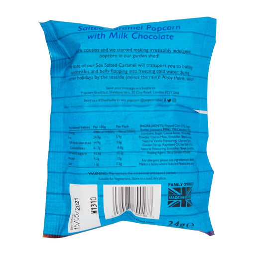 Popcorn Shed Salted Caramel Popcorn Snack Pack 24g (16 Pack) Popcorn Shed
