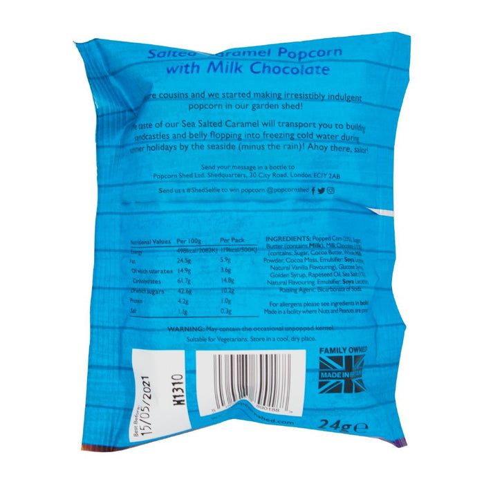 Popcorn Shed Salted Caramel Popcorn Snack Pack 24g (16 Pack) Popcorn Shed
