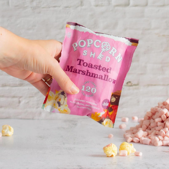 Popcorn Shed Toasted Marshmallow Popcorn Snack Pack 24g (16 Pack) Popcorn Shed