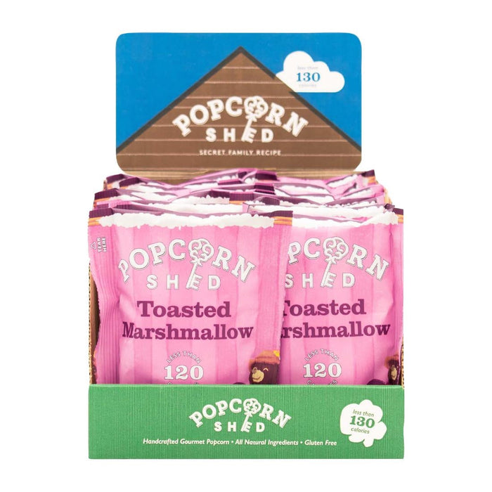 Popcorn Shed Toasted Marshmallow Popcorn Snack Pack 24g (16 Pack) Popcorn Shed