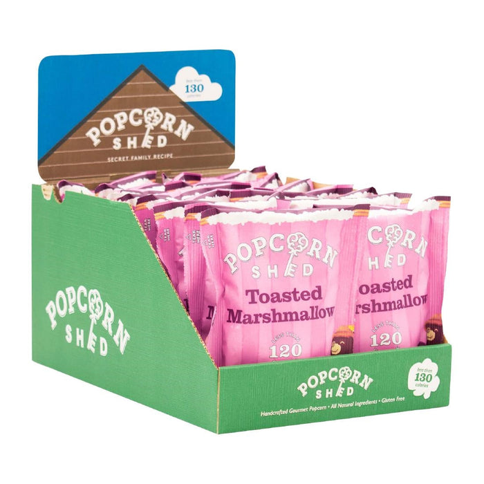 Popcorn Shed Toasted Marshmallow Popcorn Snack Pack 24g (16 Pack) Popcorn Shed