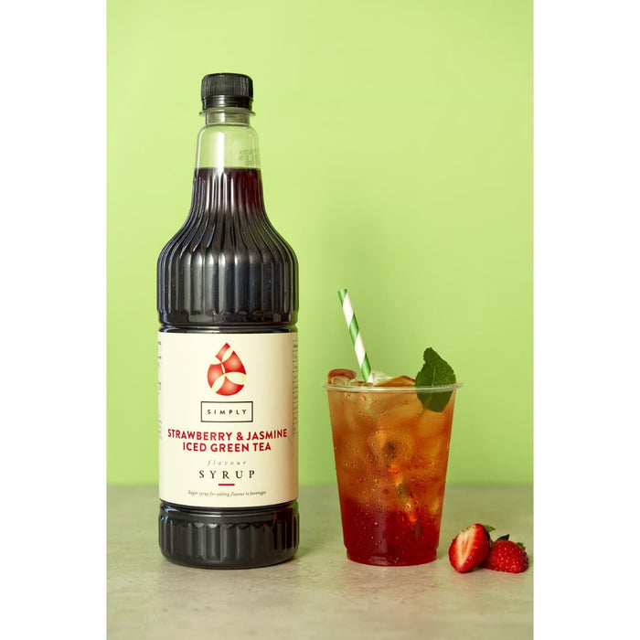 Simply Strawberry & Jasmine Iced Green Tea 1Ltr Simply
