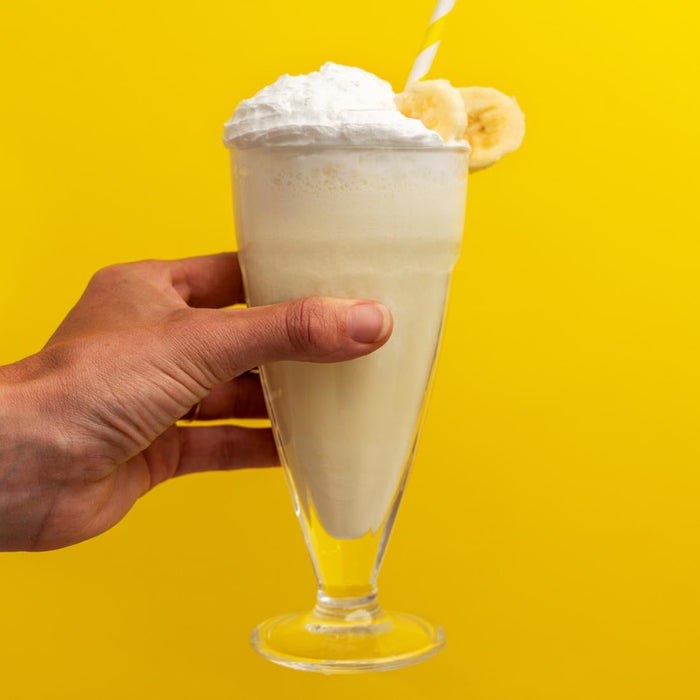 Dinoshakes Sugar Free Banana Milkshake Mix 1Ltr Simply