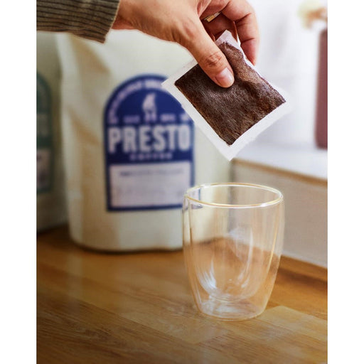 Presto Coffee House Espresso Coffee Bags Enveloped 8g (10 Pack) Presto Coffee Roasters