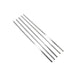 Stainless steel kebab skewers 1 cm x 46 cm, pack of 30