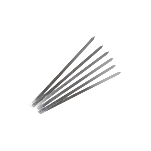 Stainless steel kebab skewers 1.5 cm x 56 cm, pack of 20