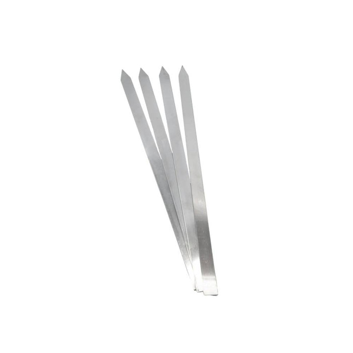 Stainless steel kebab skewers 2 cm x 60 cm, pack of 10