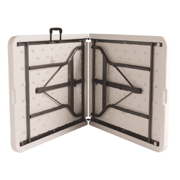 Special Offer Bolero PE Centre Folding Table 6ft with Two Folding Benches Bolero