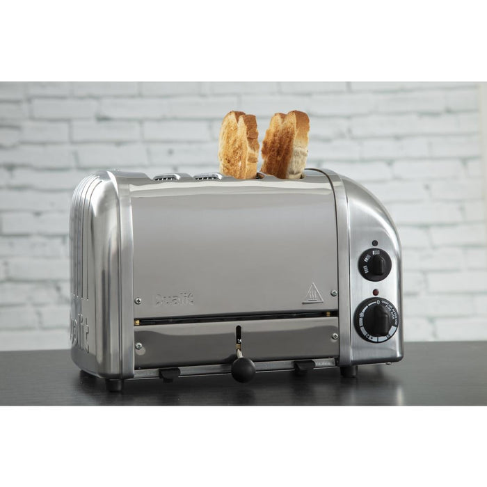 Dualit 2 x 2 Combi Vario 4 Slice Toaster Stainless 42174 Dualit