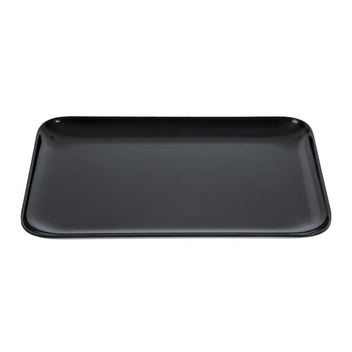 Dalebrook Melamine Small Rectangular Platter Black 240 x 160mm Dalebrook