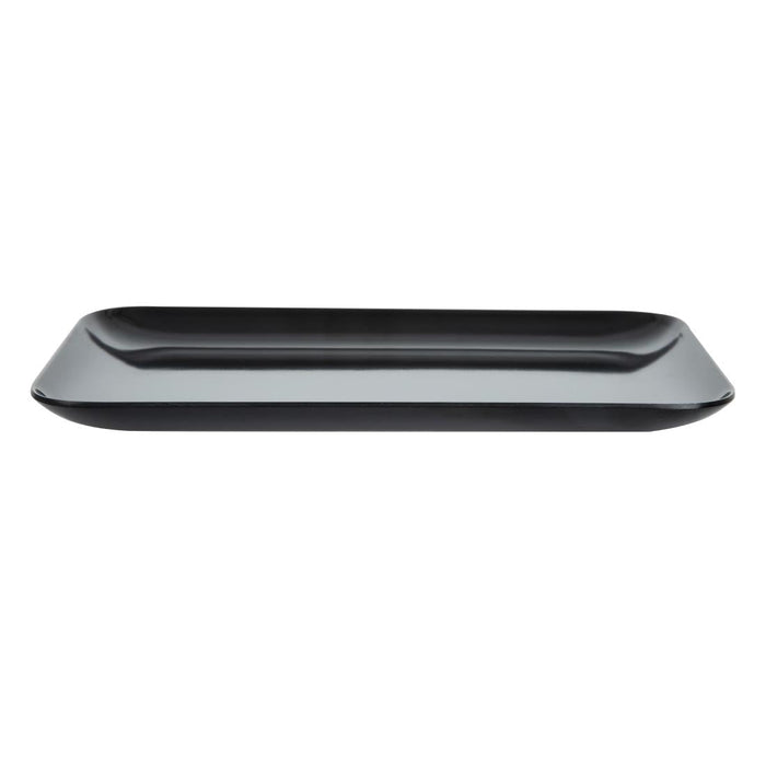 Dalebrook Melamine Small Rectangular Platter Black 240 x 160mm Dalebrook