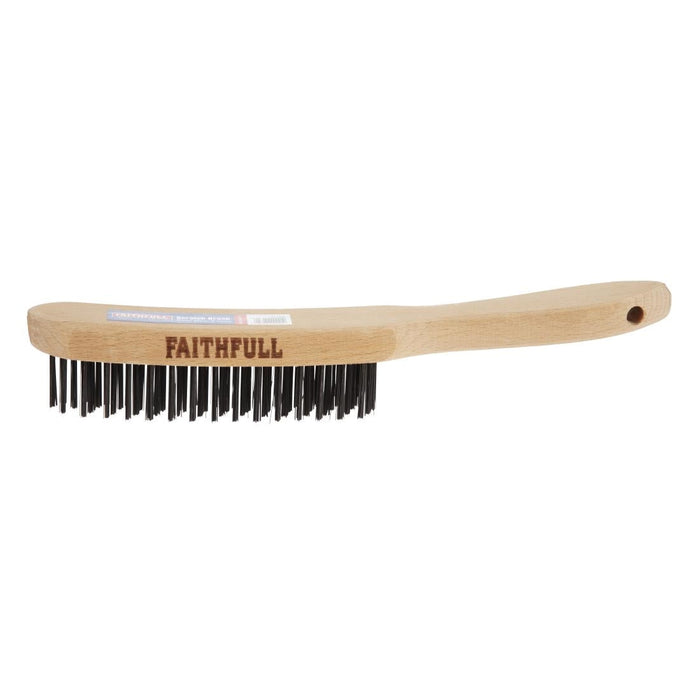 Faithfull Heavy Duty Wire Grill Brush 4 Row Faithfull