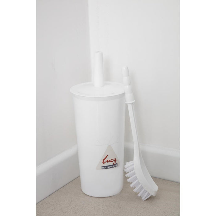 Jantex Toilet Brush and Holder White Jantex