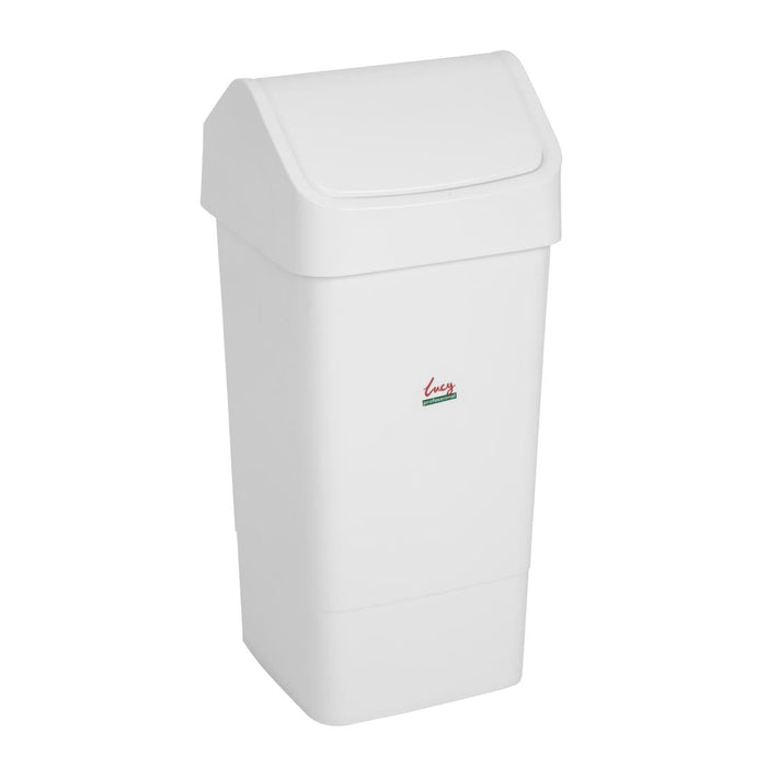 SYR Lucy Swing Top Bin White 50Ltr Scot Young
