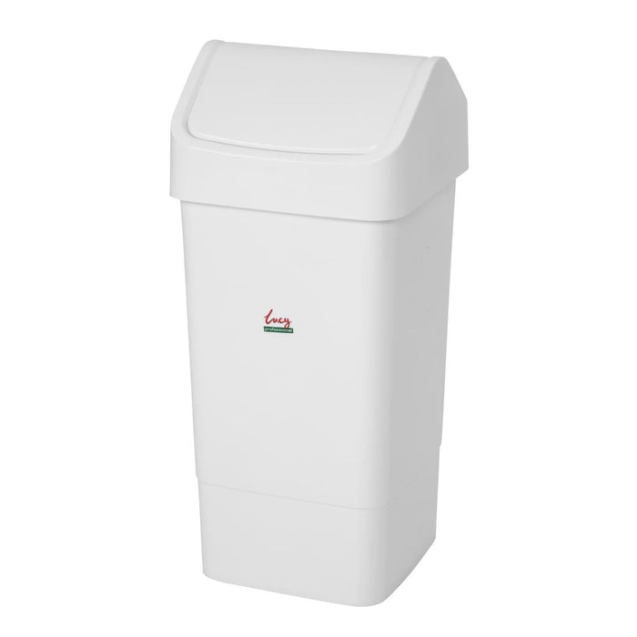 SYR Lucy Swing Top Bin White 50Ltr Scot Young