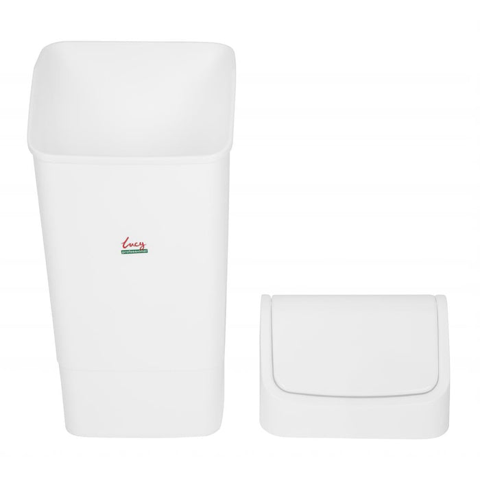 SYR Lucy Swing Top Bin White 50Ltr Scot Young