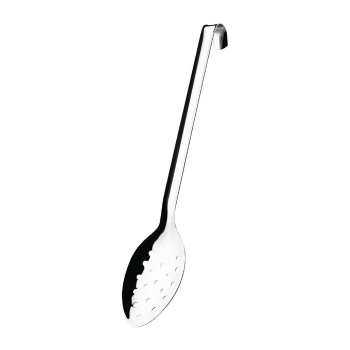Stainless steel. Length: 355mm. Perforated scoop.