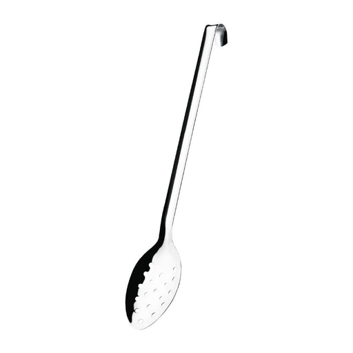 Stainless steel. Length: 405mm. Perforated scoop.