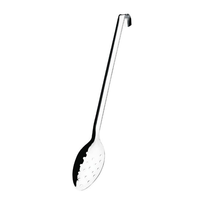 Stainless steel. Length: 405mm. Perforated scoop.