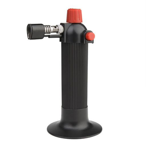 Features automatic ignition and removable stand
