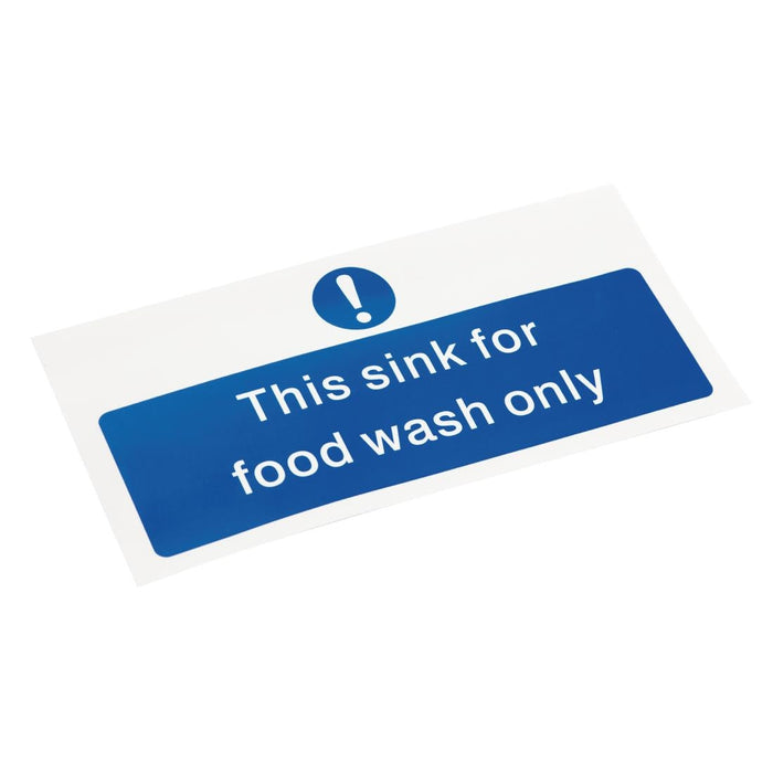 Vogue Food Wash Only Sign Vogue