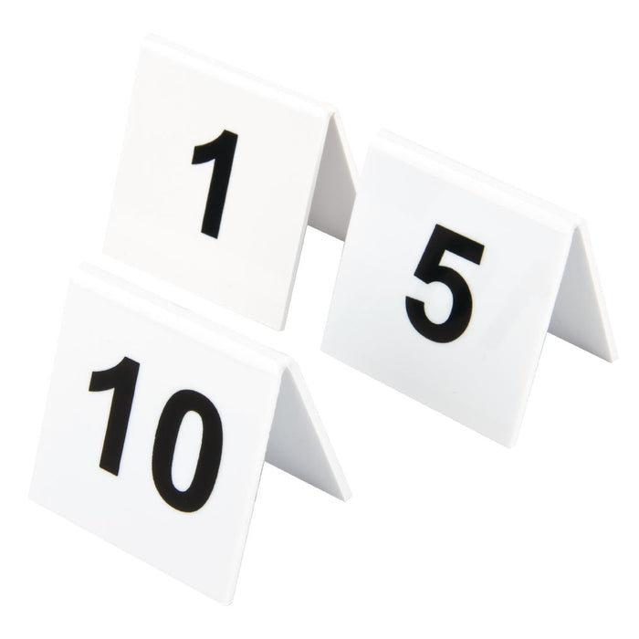 Plastic Table Numbers 1-10 Beaumont